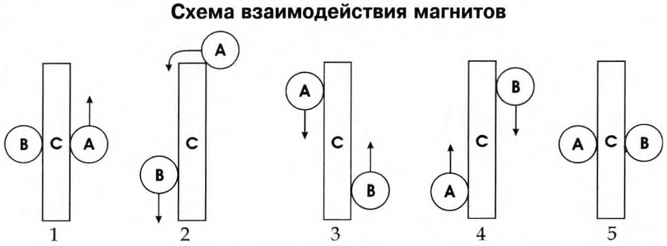 Схема взаимодействия магнитов для науки