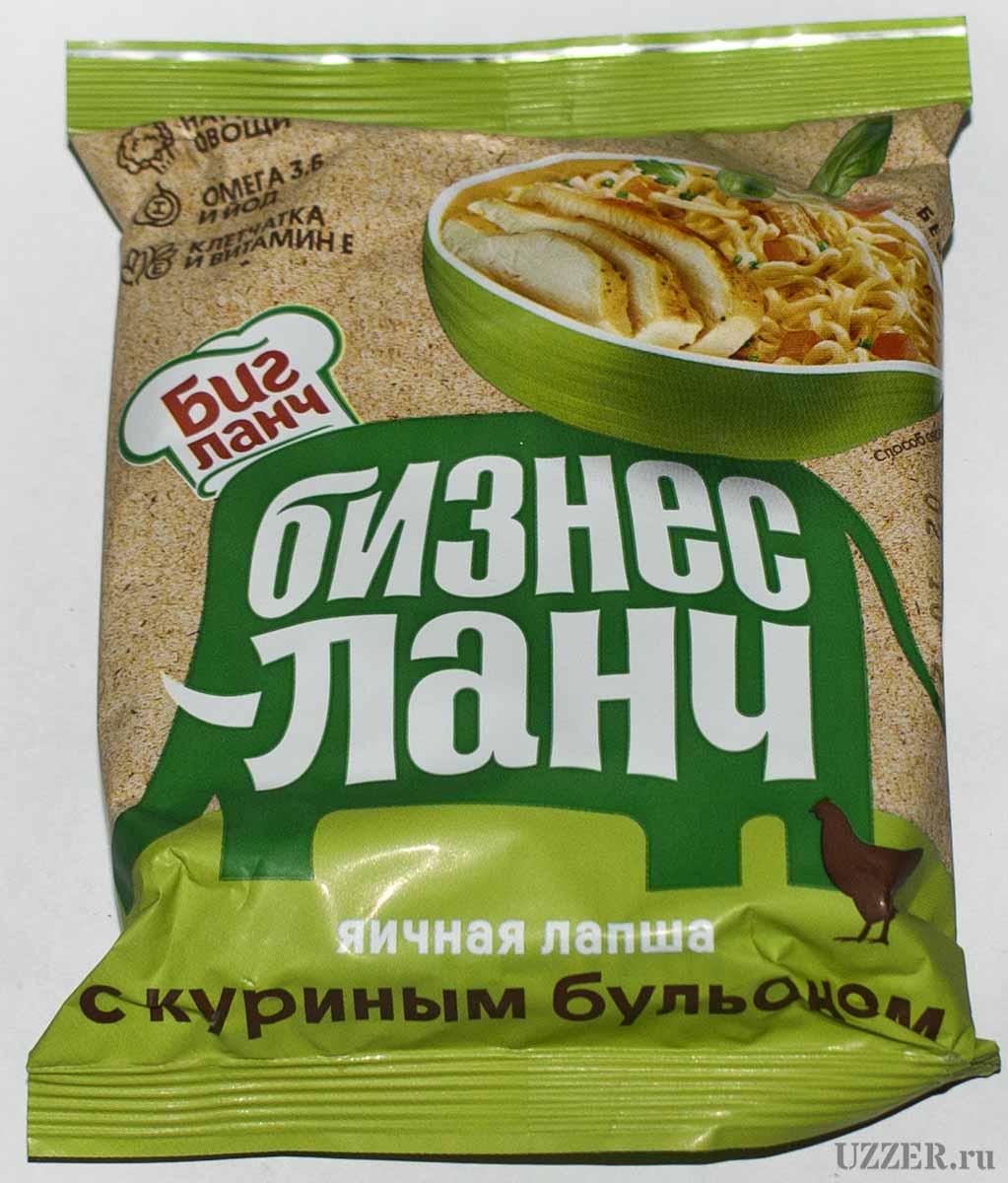 Биг Ланч Бизнес-ланч яичная лапша с куриным бульоном описание и отзыв