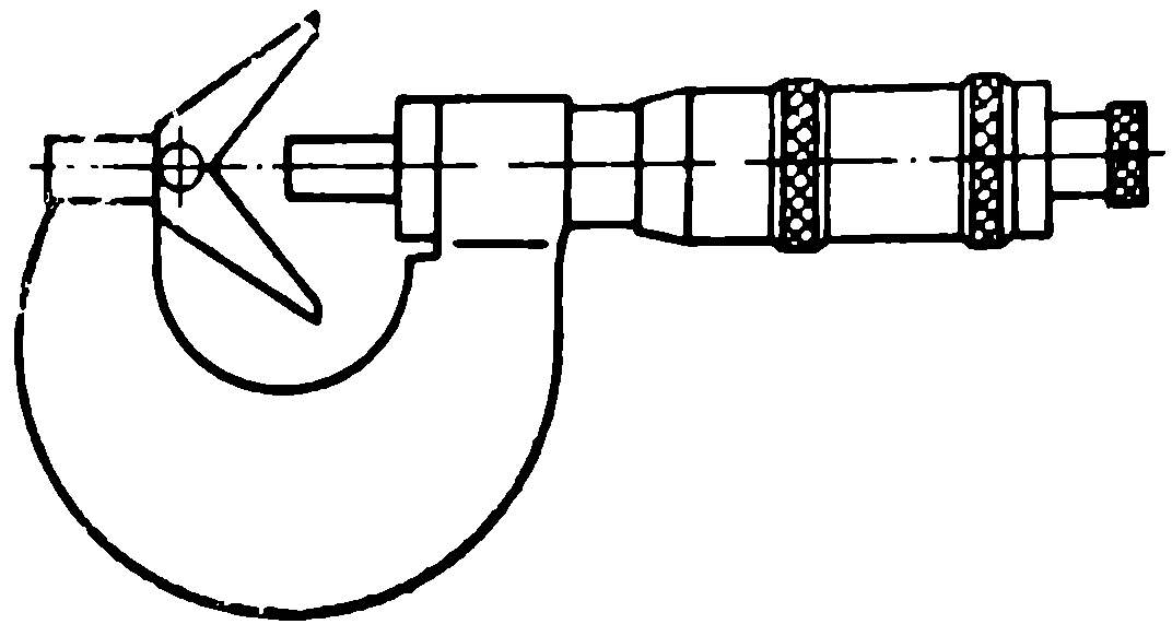 Микрометр с призмой для измерения зенкеров, разверток, фрез