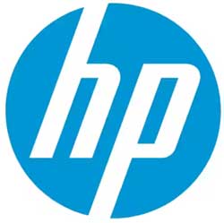 Логотип компании HP производство ноутбуков и принтеров