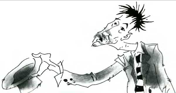 Профессиональный нищий как актер попрошайничает