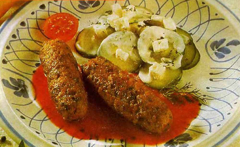 Греческое блюдо из фарша на Новый год, несложно но интересно