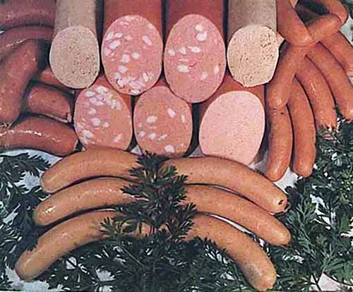 Колбасы вареные, сосиски и сардельки, хлебы мясные - ГОСТ 23670-79